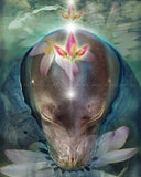 “Zen Monk Seal" Limited Edition Archival Print on Aluminum